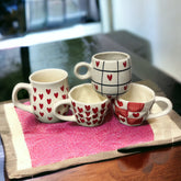 All Red Hearts Mugs Combo(Set Of 4)
