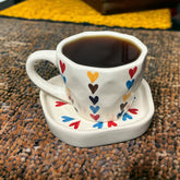 Multi Color Heart Breakfast Set