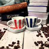 Red & Blue Thick Line Breakfast Set Combo