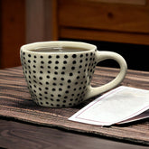 Black Polka Mug