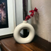 The Donut Vase - White