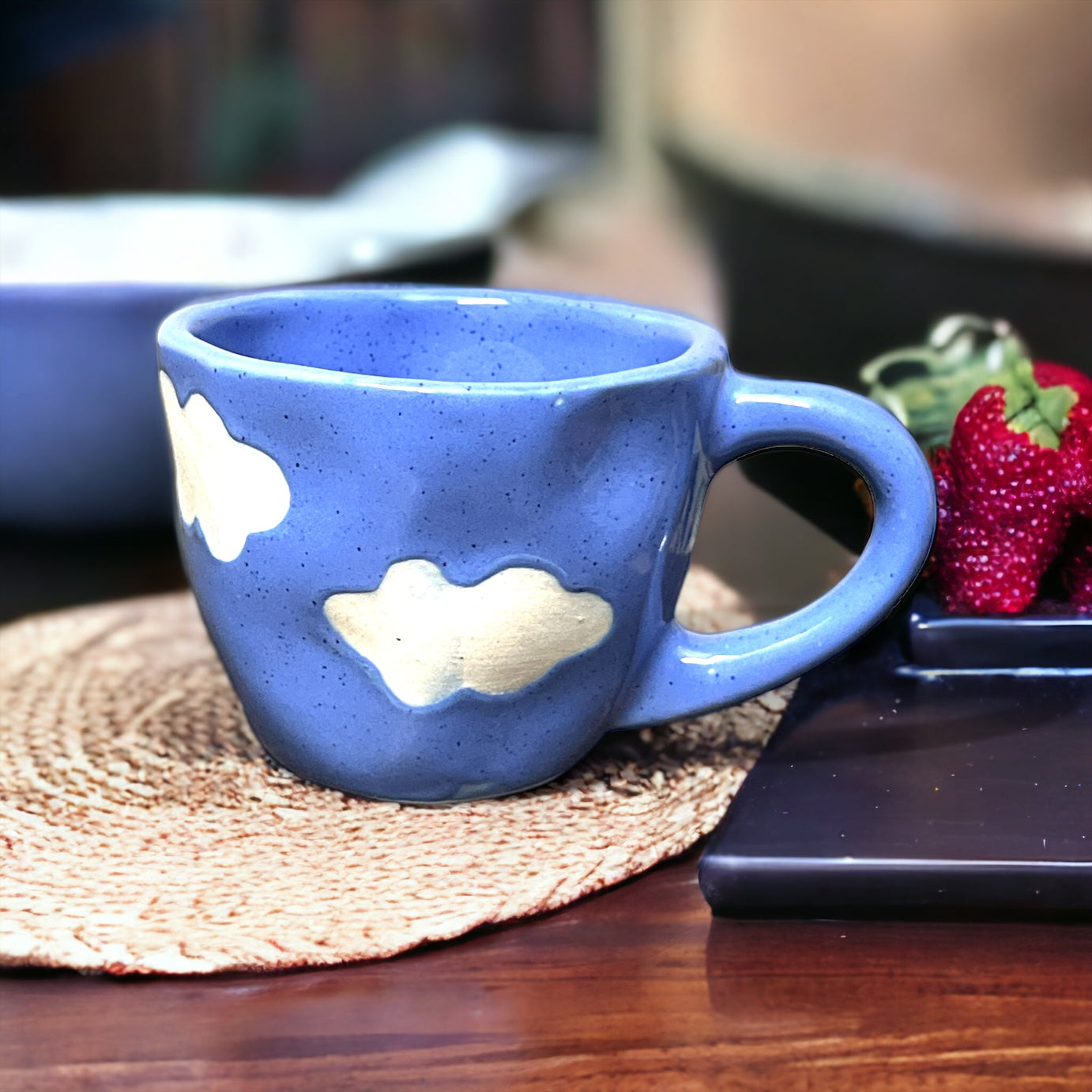 Blue And Pink Cloud Cup & Rainy Cloud Cup Set