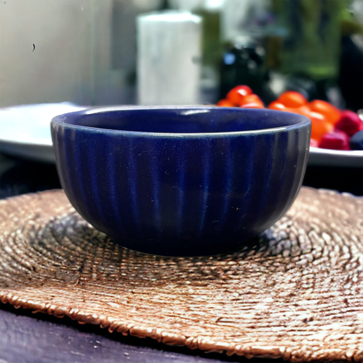 Navy Blue Spiky Bowl