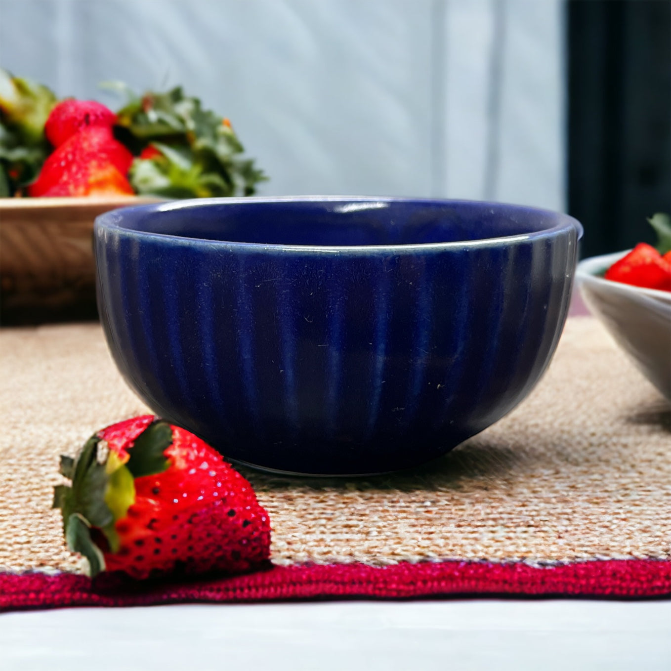 Navy Blue Spiky Bowl